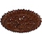 Ekena Millwork Lariah Medallion (Canopies up to 1 3/8"), 24 3/4"OD 1 3/8"ID x 3 1/4"P, Burnished Mahogany Crackle CM24LABMC - alternate 2